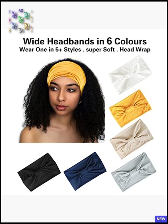 Wide Knotted Headbands Non Slip Workout Yoga Sports Hair Bands Soft Cotton main image 6
